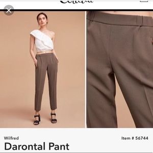 Aritzia Wilfred Darontal cropped capri pant size 2